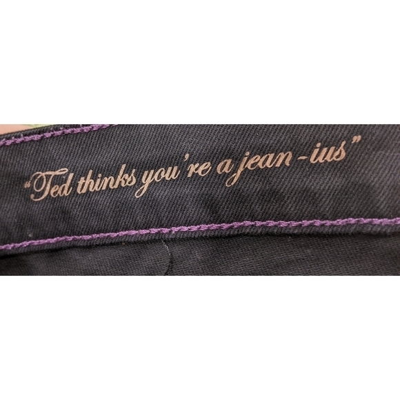 Ted Baker Anna Wax Finish Skinny Ankle Zip Black Jeans Size 27 - Picture 5 of 7